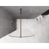 Mexen Kioto-Q Duschwand Walk-in 110 x 200 cm, transparent 8 mm, Roségold - 800-110-101-60-00-Q