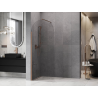 Mexen Kioto-Q Duschwand Walk-in 90 x 200 cm, transparent 8 mm, gebürstetes Kupfer - 800-090-101-65-00-Q