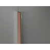 Mexen Kioto-Q Duschwand Walk-in 110 x 200 cm, transparent 8 mm, gebürstetes Kupfer - 800-110-101-65-00-Q