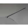 Mexen Kioto-Q Duschwand Walk-in 80 x 200 cm, transparent 8 mm, gun grau gebürstet - 800-080-101-66-00-Q