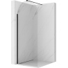 Mexen Kioto-Q Duschwand Walk-in 80 x 200 cm, transparent 8 mm, schwarz - 800-080-101-70-00-Q