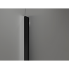 Mexen Kioto-Q Duschwand Walk-in 80 x 200 cm, transparent 8 mm, schwarz - 800-080-101-70-00-Q