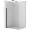 Mexen Kioto-Q Duschwand Walk-in 100 x 200 cm, transparent 8 mm, schwarz - 800-100-101-70-00-Q