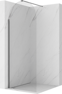 Mexen Kioto-Q Duschwand Walk-in 80 x 200 cm, transparent 8 mm, Gun Metal - 800-080-101-95-00-Q