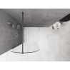 Mexen Kioto-Q Duschwand Walk-in 80 x 200 cm, transparent 8 mm, Gun Metal - 800-080-101-95-00-Q