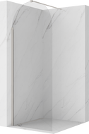 Mexen Kioto-Q Duschwand Walk-in 80 x 200 cm, transparent 8 mm, gebürsteter Nickel - 800-080-101-97-00-Q