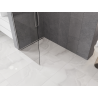 Mexen Kioto-Q Walk-In Duschwand 90 x 200 cm, transparent 8 mm, gebürsteter Nickel - 800-090-101-97-00-Q