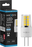 Mexen Oris LED-Glühbirne G4, 2,5W, Kalt - 6500K, 320 lm - L115-G4-0265-01