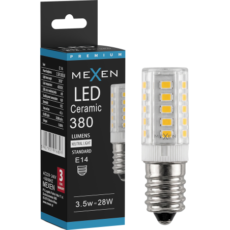 Mexen Aura LED-Lampe E14, 3,5W, Neutralweiß - 4000K, 380 lm - L121-E14-0340-01