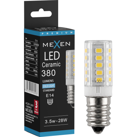 Mexen Aura LED-Glühbirne E14, 3,5W, Kalt - 6500K, 380 lm - L121-E14-0365-01