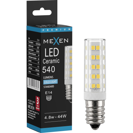 Mexen Aura LED-Glühbirne E14, 4,8W, Kalt - 6500K, 540 lm - L121-E14-0565-01