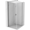 Mexen Mist-B Duschkabine schwenkbar 100 x 100 cm, transparent, Gun Metal - 8A2T-100-100-95-00