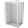 Mexen Mist-B Duschkabine schwenkbar 100 x 90 cm, transparent, gebürstetes Nickel - 8A2T-100-090-97-00