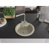 Mexen Diego Granitspüle ein Becken mit Küchenarmatur Duero, beige - 6512-69-671600-00