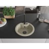 Mexen Diego Granitspüle 1-beckig mit Küchenarmatur Duero, beige - 6512-69-671600-70