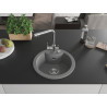 Mexen Diego Granitspüle 1-Becken mit Küchenarmatur Duero, grau - 6512-71-671600-00