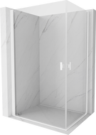 Mexen Mist-B Duo Duschkabine mit Schwingtür 100 x 85 cm, transparent, weiß - 8A2-100-085-20-00