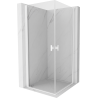 Mexen Mist-B Duo Duschkabine 90 x 90 cm, transparent, weiß - 8A2-090-090-20-00
