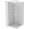Mexen Mist-B Duo Duschkabine mit Schwingtür 100 x 100 cm, transparent, weiß - 8A2-100-100-20-00