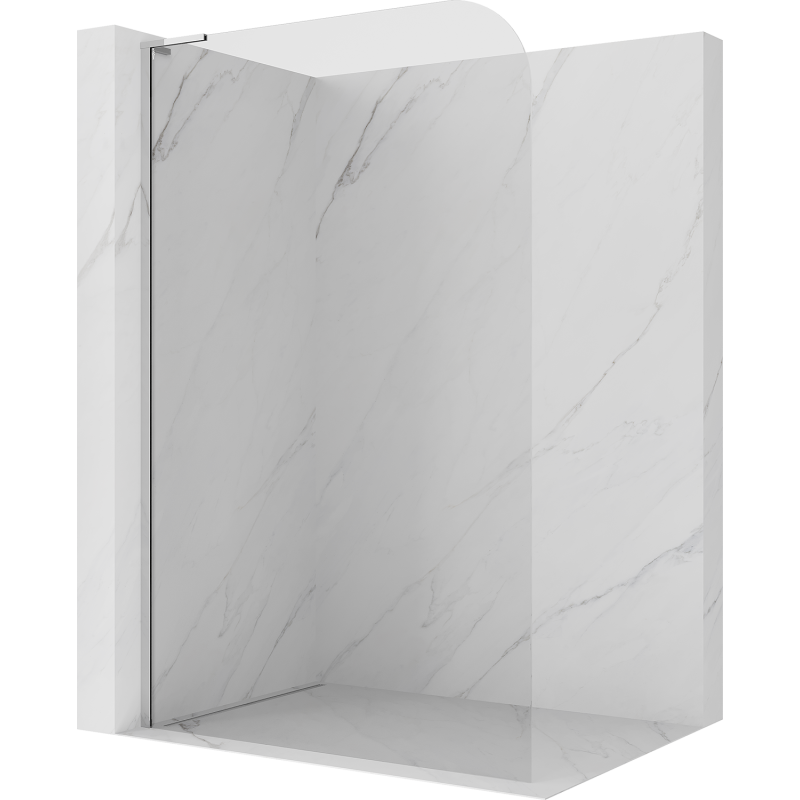 Mexen Kioto-P L Duschwand Walk-in 70 x 200 cm, transparent 8 mm, Chrom - 800-070-103-01-00-P