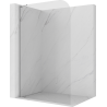 Mexen Kioto-P L Duschwand Walk-in 70 x 200 cm, transparent 8 mm, Chrom - 800-070-103-01-00-P