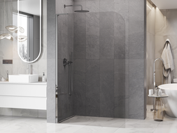 Mexen Kioto-P L Duschwand Walk-in 70 x 200 cm, transparent 8 mm, Chrom - 800-070-103-01-00-P