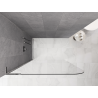Mexen Kioto-P L Duschwand Walk-in 70 x 200 cm, transparent 8 mm, Chrom - 800-070-103-01-00-P