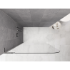 Mexen Kioto-P L Duschwand Walk-in 90 x 200 cm, transparent 8 mm, Chrom - 800-090-103-01-00-P