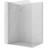 Mexen Kioto-P L Duschwand Walk-in 100 x 200 cm, transparent 8 mm, Chrom - 800-100-103-01-00-P