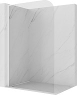 Mexen Kioto-P L Duschwand Walk-in 90 x 200 cm, transparent 8 mm, weiß - 800-090-103-20-00-P
