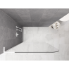 Mexen Kioto-P L Duschwand Walk-in 110 x 200 cm, transparent 8 mm, weiß - 800-110-103-20-00-P