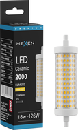 Mexen Vega Dimmbare LED-Lampe R7S, 18W, Warm - 3000K, 2000 lm - L125-R7S-1830-02
