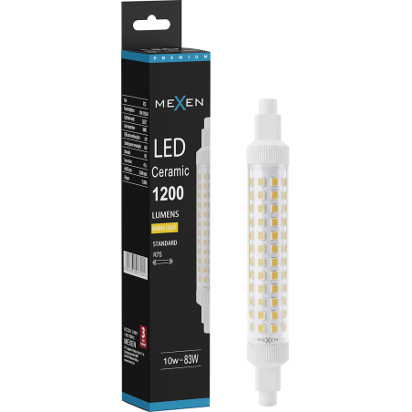 Mexen Vega LED-Lampe R7S, 10W, Warm - 3000K, 1200 lm - L126-R7S-1030-02