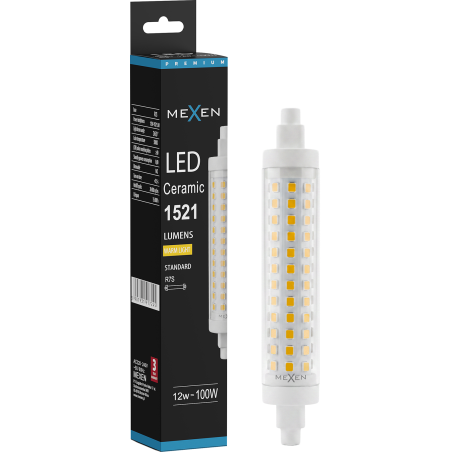 Mexen Vega LED-Lampe R7S, 12W, Warm - 3000K, 1521 lm - L126-R7S-1230-02