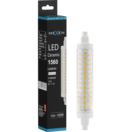 Mexen Vega LED-Lampe R7S, 12W, Neutral - 4000K, 1560 lm - L126-R7S-1240-02