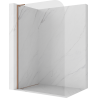 Mexen Kioto-P L Duschwand Walk-in 70 x 200 cm, transparent 8 mm, gebürstetes Kupfer - 800-070-103-65-00-P