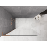 Mexen Kioto-P L Duschwand Walk-in 70 x 200 cm, transparent 8 mm, gebürstetes Kupfer - 800-070-103-65-00-P