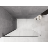 Mexen Kioto-P L Duschwand Walk-in 120 x 200 cm, transparent 8 mm, gebürstet Gun Gray - 800-120-103-66-00-P