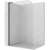 Mexen Kioto-P L Duschwand Walk-in 120 x 200 cm, transparent 8 mm, schwarz - 800-120-103-70-00-P