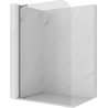 Mexen Kioto-P L Duschwand Walk-in 80 x 200 cm, transparent 8 mm, Gun Metal - 800-080-103-95-00-P