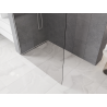 Mexen Kioto-P L Duschwand Walk-in 90 x 200 cm, transparent 8 mm, gebürstetes Nickel - 800-090-103-97-00-P