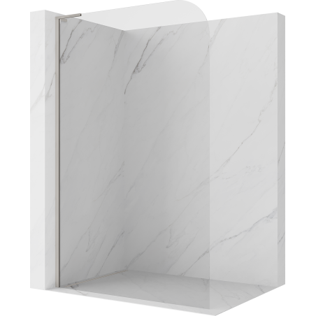 Mexen Kioto-P L Duschwand Walk-in 90 x 200 cm, transparent 8 mm, gebürstetes Nickel - 800-090-103-97-00-P