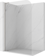 Mexen Kioto-P L Duschwand Walk-in 90 x 200 cm, transparent 8 mm, gebürstetes Nickel - 800-090-103-97-00-P
