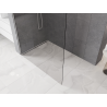 Mexen Kioto-P L Duschwand Walk-in 100 x 200 cm, transparent 8 mm, gebürsteter Nickel - 800-100-103-97-00-P