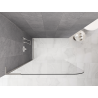 Mexen Kioto-P L Duschwand Walk-in 120 x 200 cm, transparent 8 mm, gebürsteter Nickel - 800-120-103-97-00-P