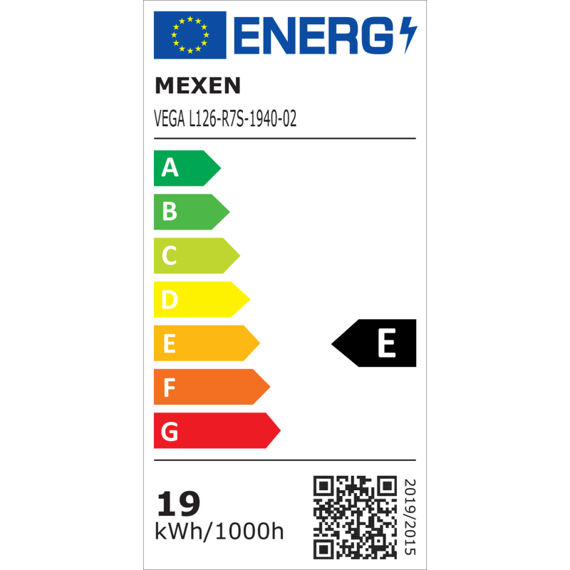 Mexen Vega LED-Lampe R7S, 19W, Neutral - 4000K, 2540 lm - L126-R7S-1940-02