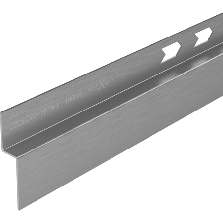 Mexen Line-B Duschrinne Frontleiste 180 cm, gebürstetes Gun Gray - 186603180U