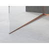 Mexen Line-B Gefälleleiste für Glas 120 cm links, gebürstetes Kupfer - 186504120L