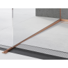 Mexen Line-B Gefälleleiste für Glas 120 cm links, gebürstetes Kupfer - 186504120L