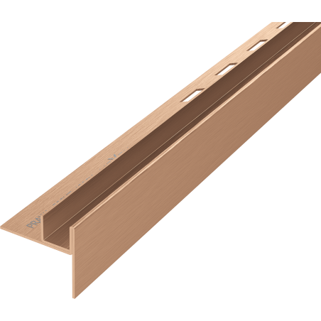Mexen Line-B Abschlussprofil für Glas 120 cm rechts, gebürstetes Kupfer - 186504120R